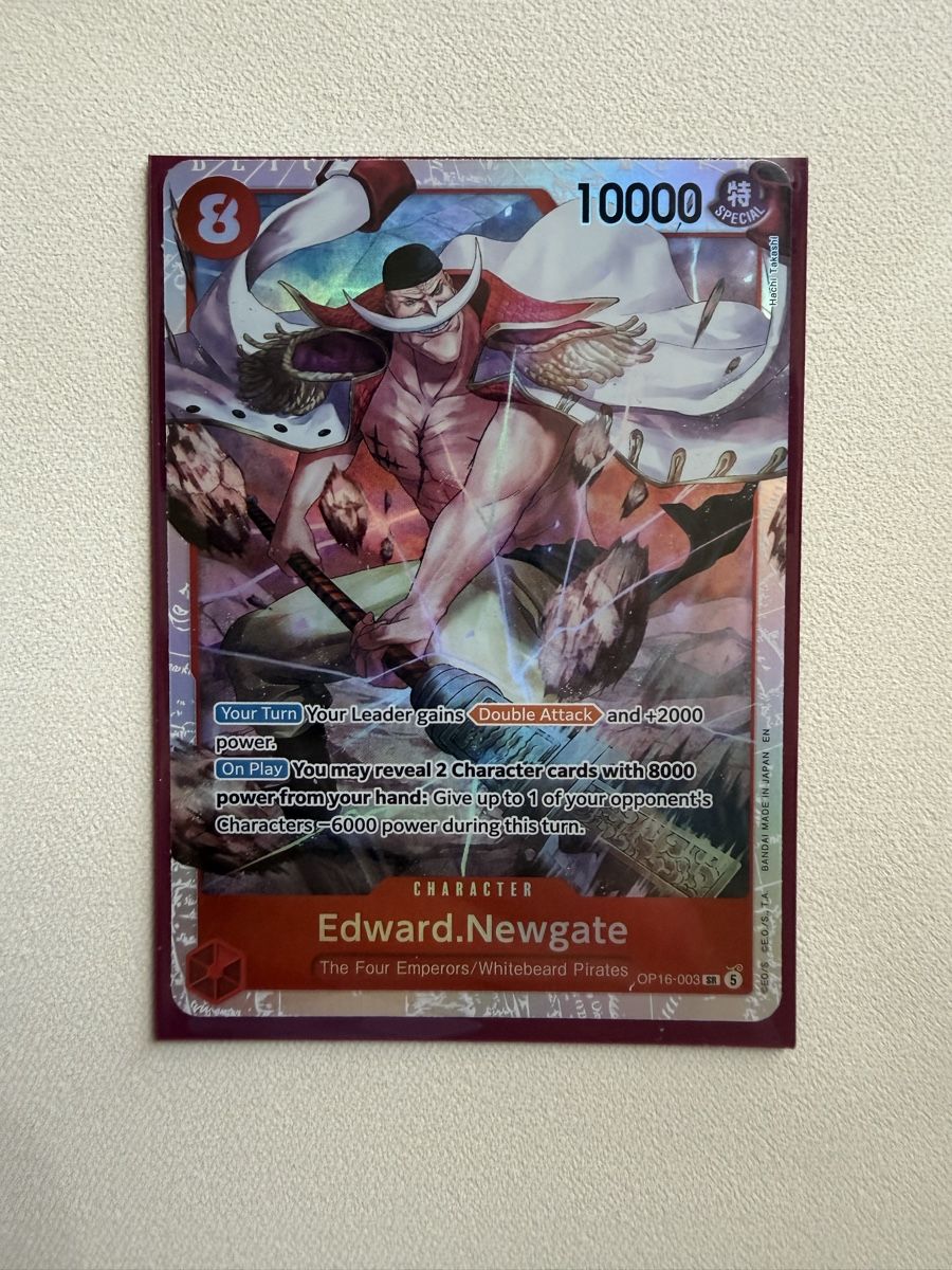 Bandai Carte collezionabili: [ENG] Edward Newgate OP16-003 SR – Nuovo (secondo la descrizione) da Wettingen venduto da Vante