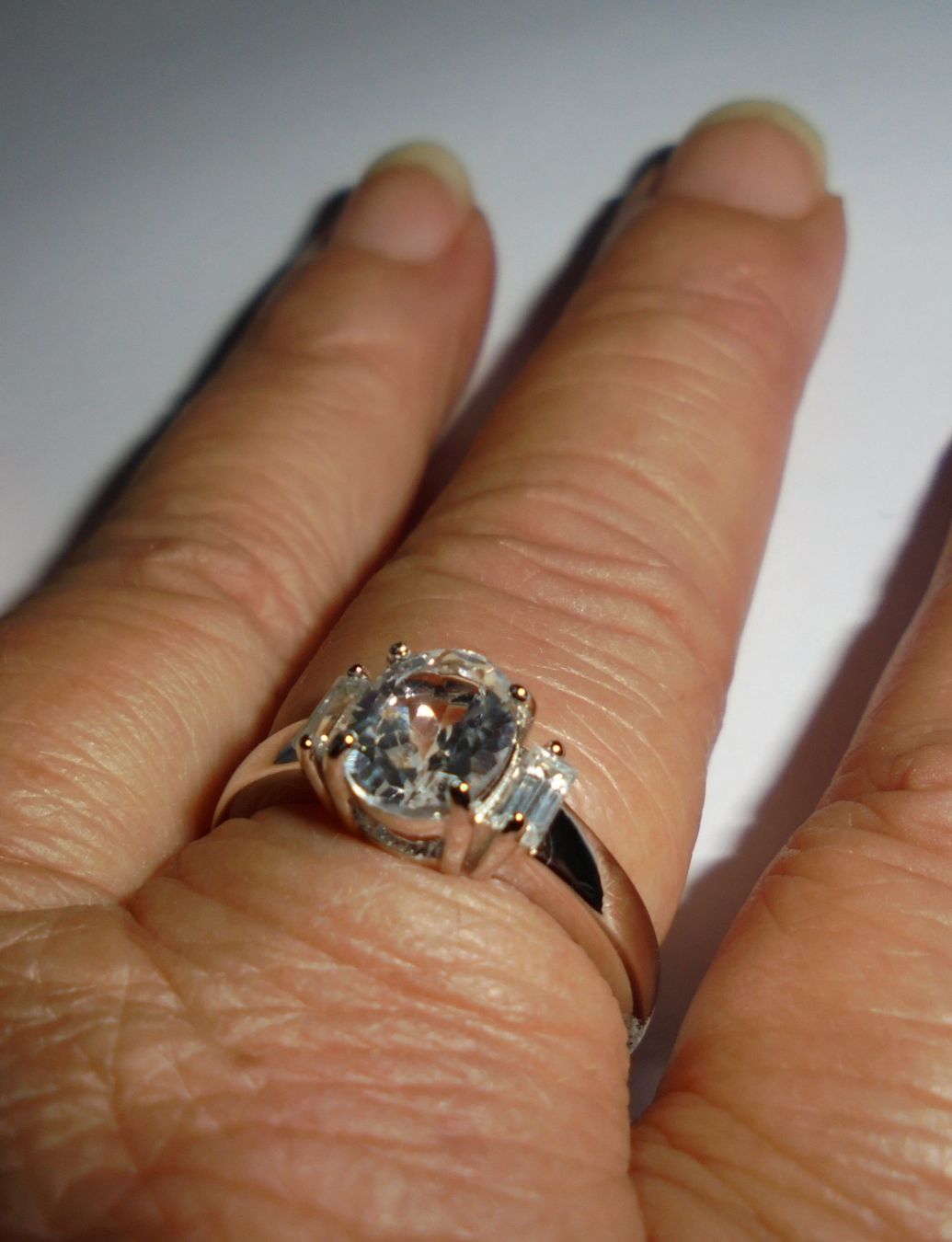 Ringe: Echtschmuck: Silberring Weisser Topas 18/56 – Neu (gemäss Beschreibung) aus Zuchwil von maumauchi 8