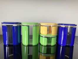 5er Set Vorratsbehälter Tupperware, quadratisch