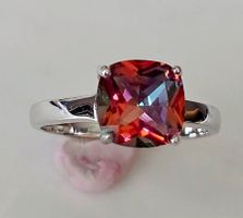 Mystic Topas Solitaire Fingerring