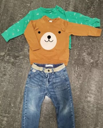 Kleidung Set Kinder Pullover Jeans Grösse 92