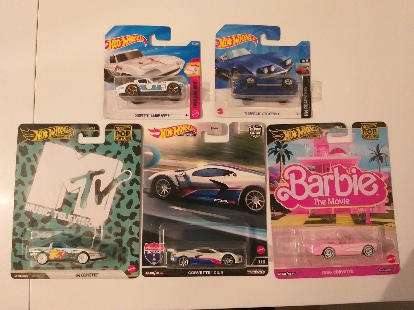 Hot Wheels Modellautos: Hot Wheels Corvette Set 5x Corvette Premium & Mainline – Neu und originalverpackt aus Brugg AG von Evilweevil