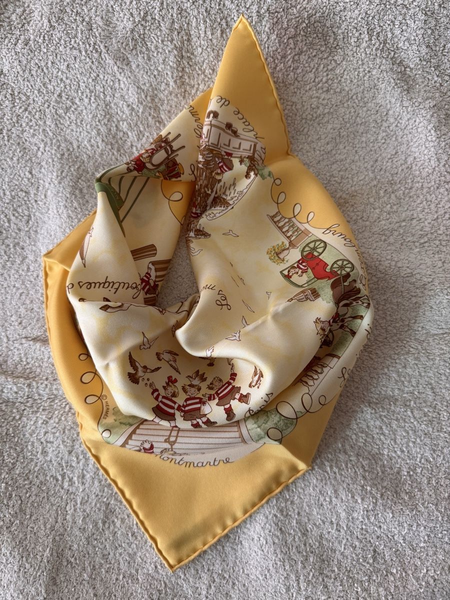Hermès Foulard & Sciarpe: Hermès gavroche Les Triplés – Nuovo e nell'imballaggio originale da Genève venduto da Allisgood 4
