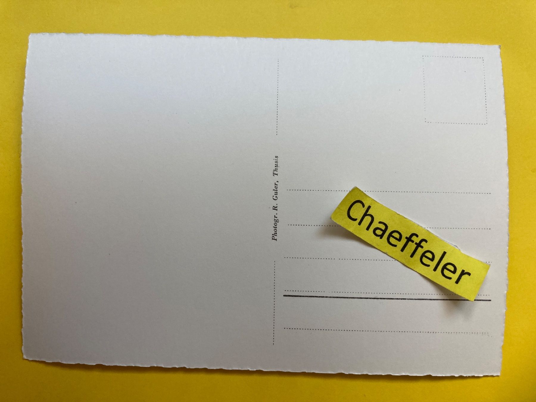 Cartoline postali: 857 Ehrenfels, Sils i. Doml. – Usato da Zürich venduto da Chaeffeler 1