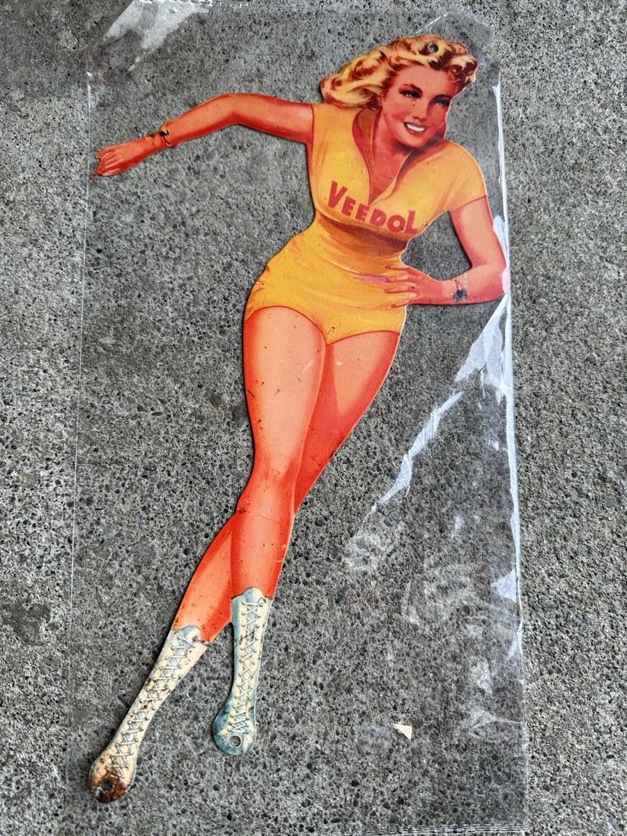 Insegne: Veedol pin up Werbung Reklame Classic  – Nuovo (secondo la descrizione) da Reinach AG venduto da rares75