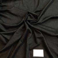 Abendstoff aus Baumwolle Jersey Lurex 1.9x1.5m nero