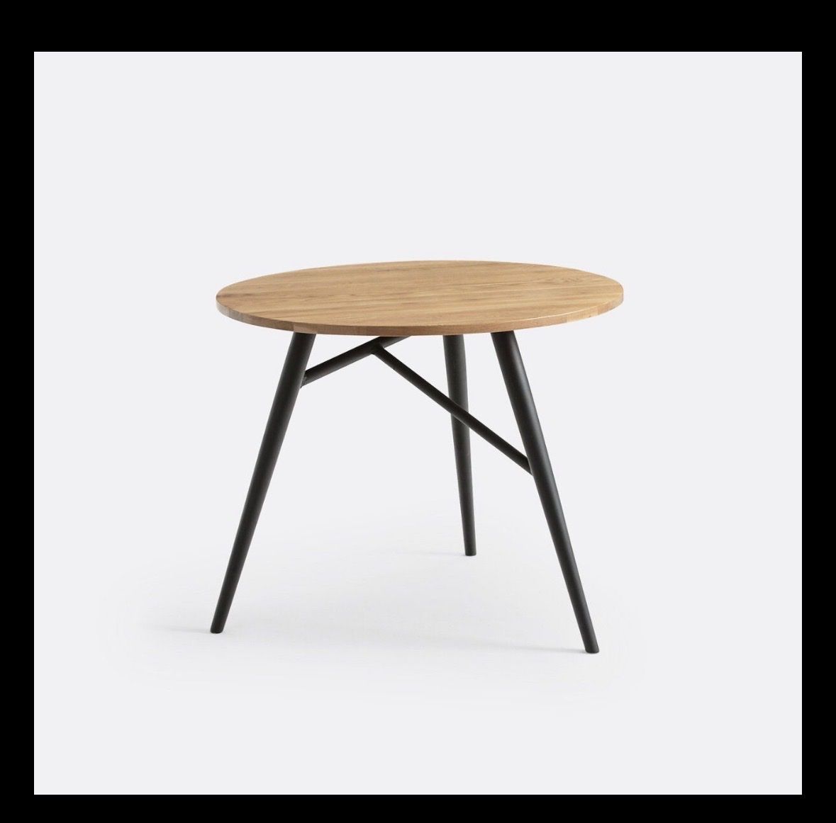 La Redoute Tavoli: LaRedoute Crueso Tisch rund 90cm, Eiche Holz schwarz – Usato da Küsnacht ZH venduto da Van_6lmf 3