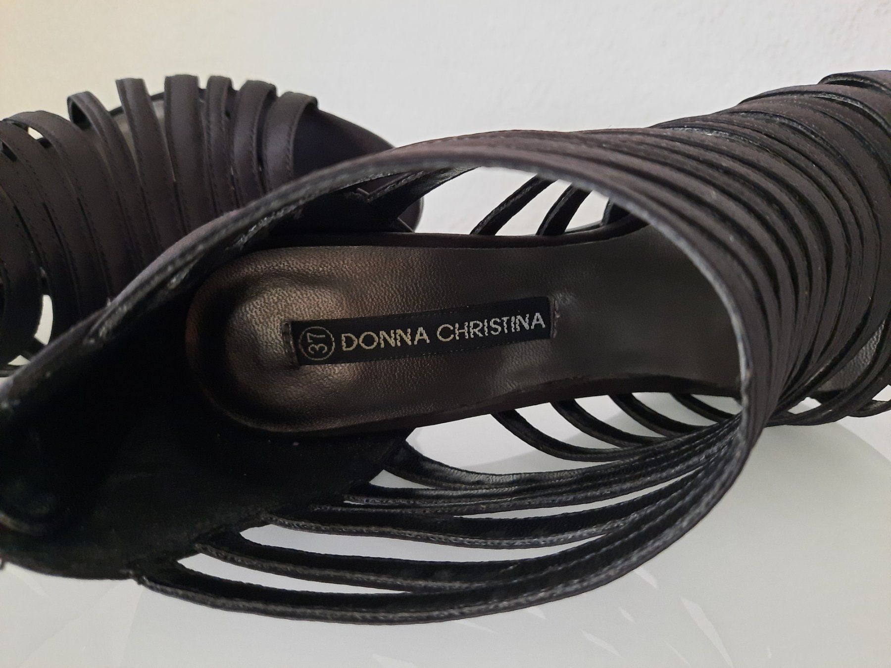 Damenschuhe: Riemchen-Sandale Satin schwarz Gr. 37 NEU – Neu (gemäss Beschreibung) aus Dörflingen von Palmetto 3