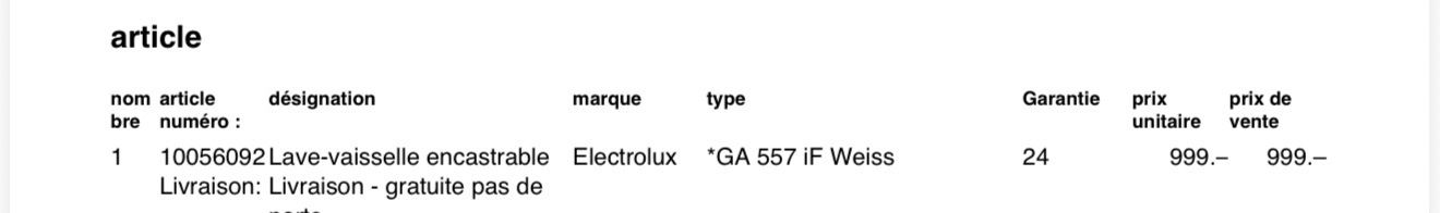 Electrolux Lavastoviglie: Lave-vaisselle Electrolux, blanc, bon état – Usato da Aegerten venduto da alex6022 3