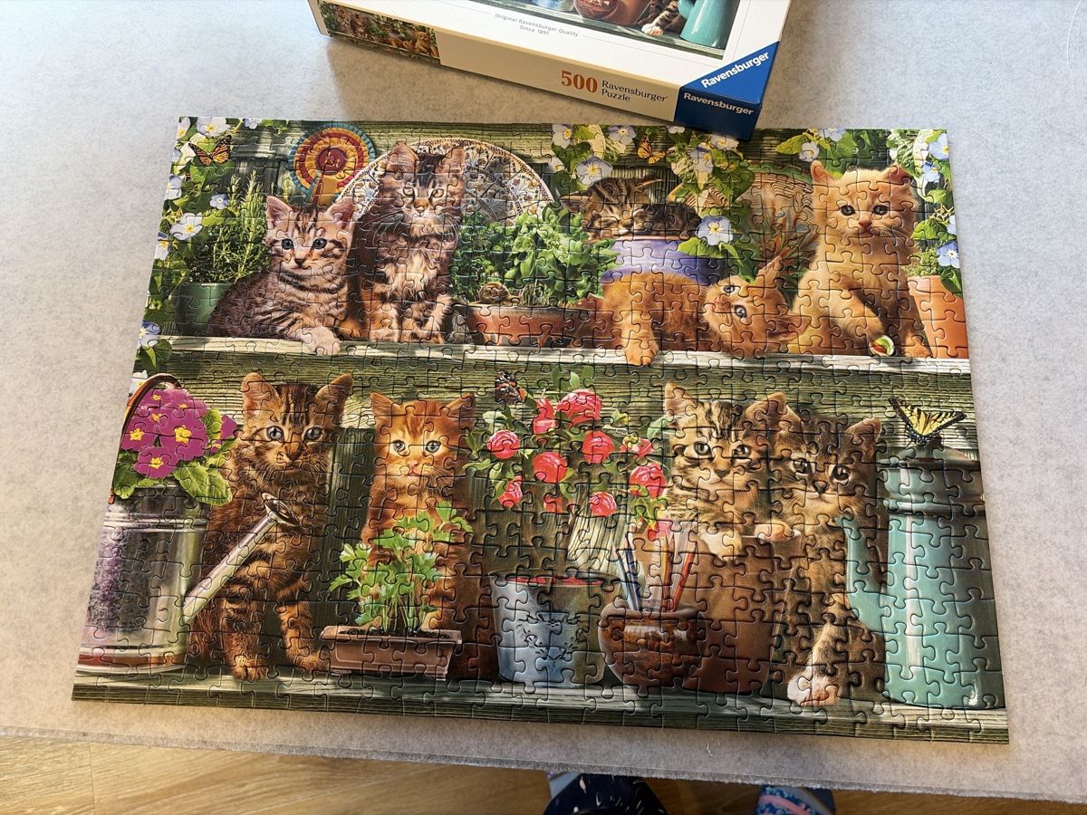 Ravensburger Puzzle: Puzzle Katzen 500 Teile – Usato da Laupersdorf venduto da eliza23
