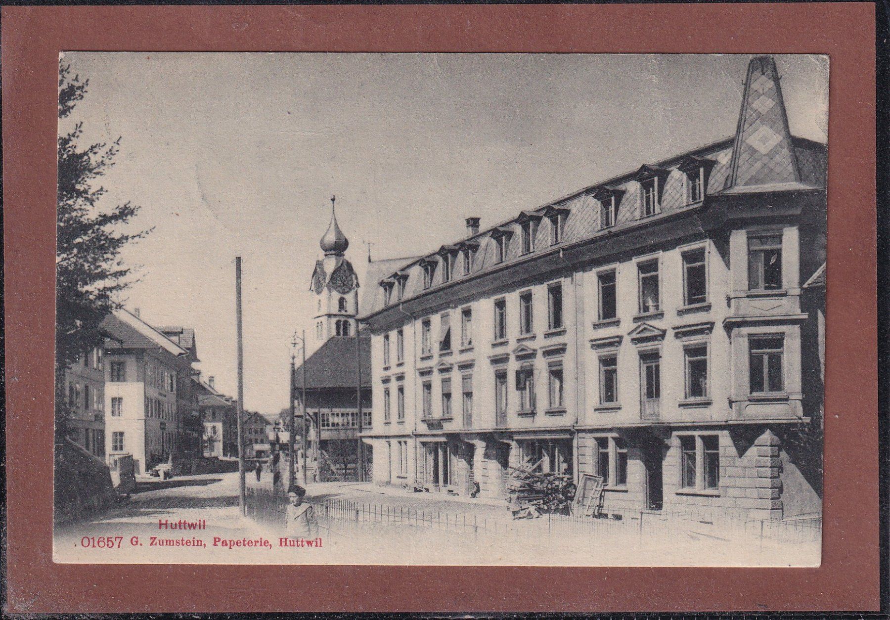 Cartoline postali: Huttwil - Papeterie Zumstein - 1910 – Usato da Orvin venduto da Pyaeschli