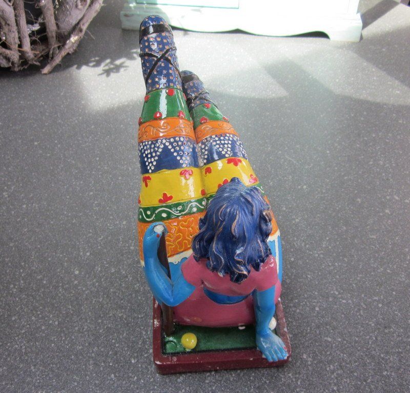Sculture & Statue: Skulptur "Fatty Girl" Playing Billard – Usato da Bischofszell venduto da Pfau0 3