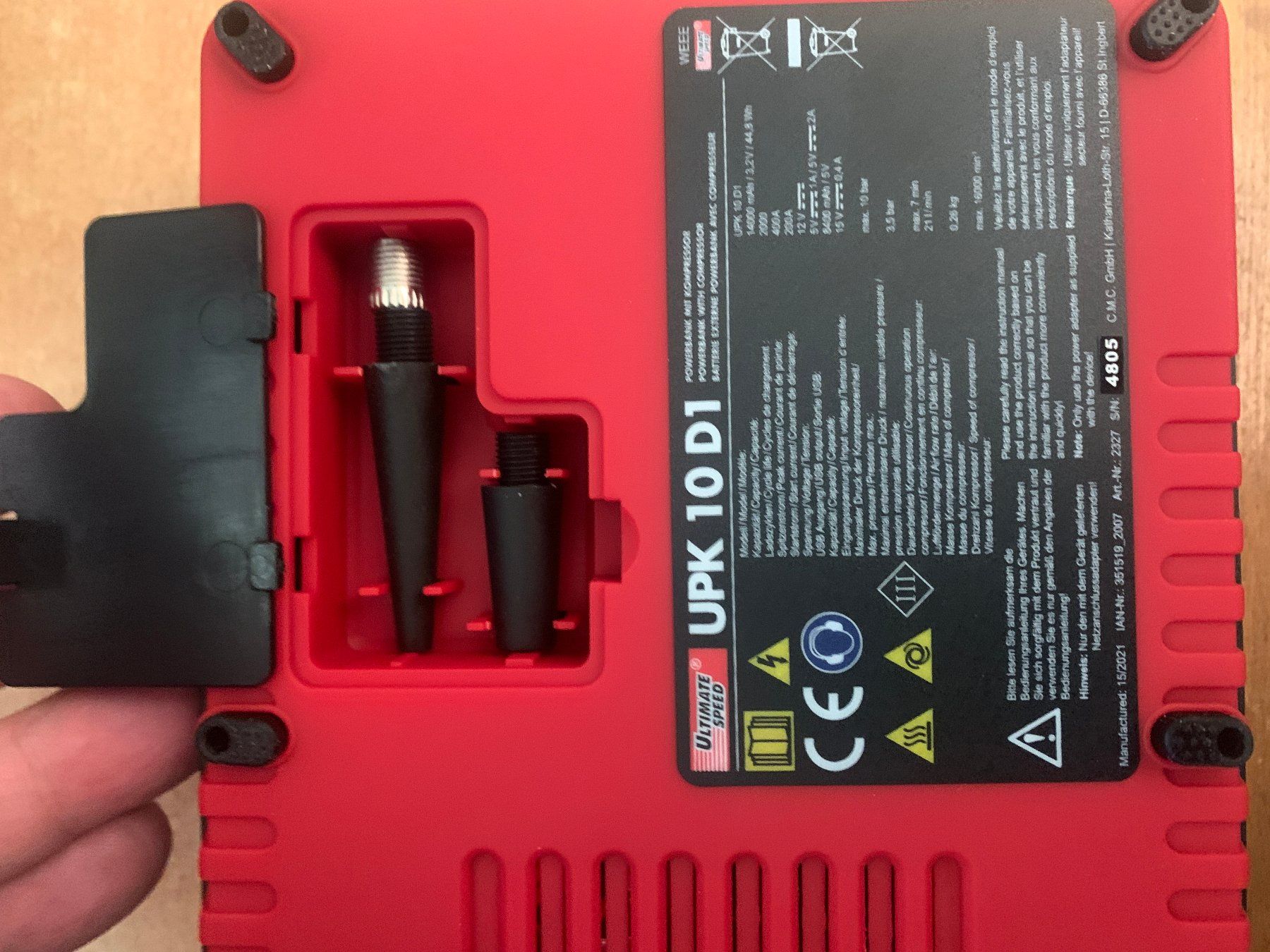 Caricabatterie: Powerbank mit Kompressor, Starthilfe (Ultimate Speed) – Nuovo e nell'imballaggio originale da Zürich venduto da Mobberhund 5