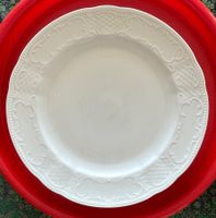 Seltmann Weiden - 6 Speiseteller weiss mit Relief