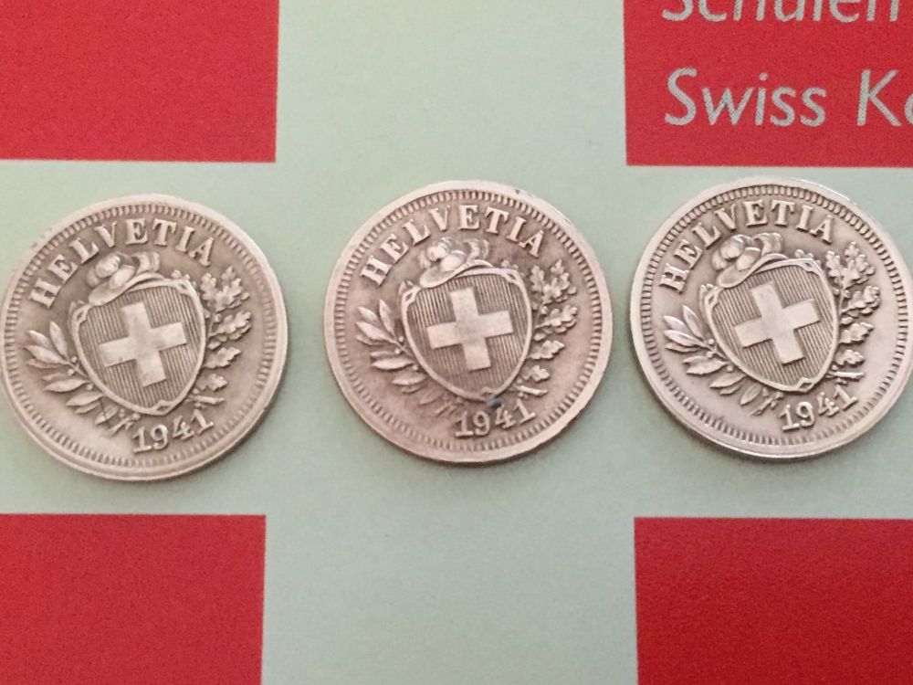 Alle Münzen: 1 Rappen - TRIO 1941 vz – Gebraucht aus Elsau von herbybay