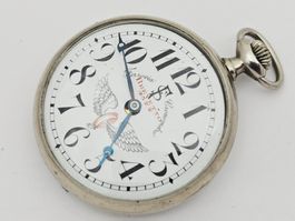 Ferrovia Cronometro Werk Omega Kal. 40.6 LT1 Taschenuhr
