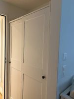 Hauga IKEA Schrank Weiss Schiebetüren 