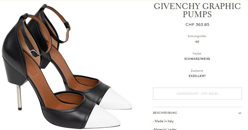 Givenchy Scarpe da donna: Pumps Givenchy .39 – Usato da Collonges venduto da Auganien 2