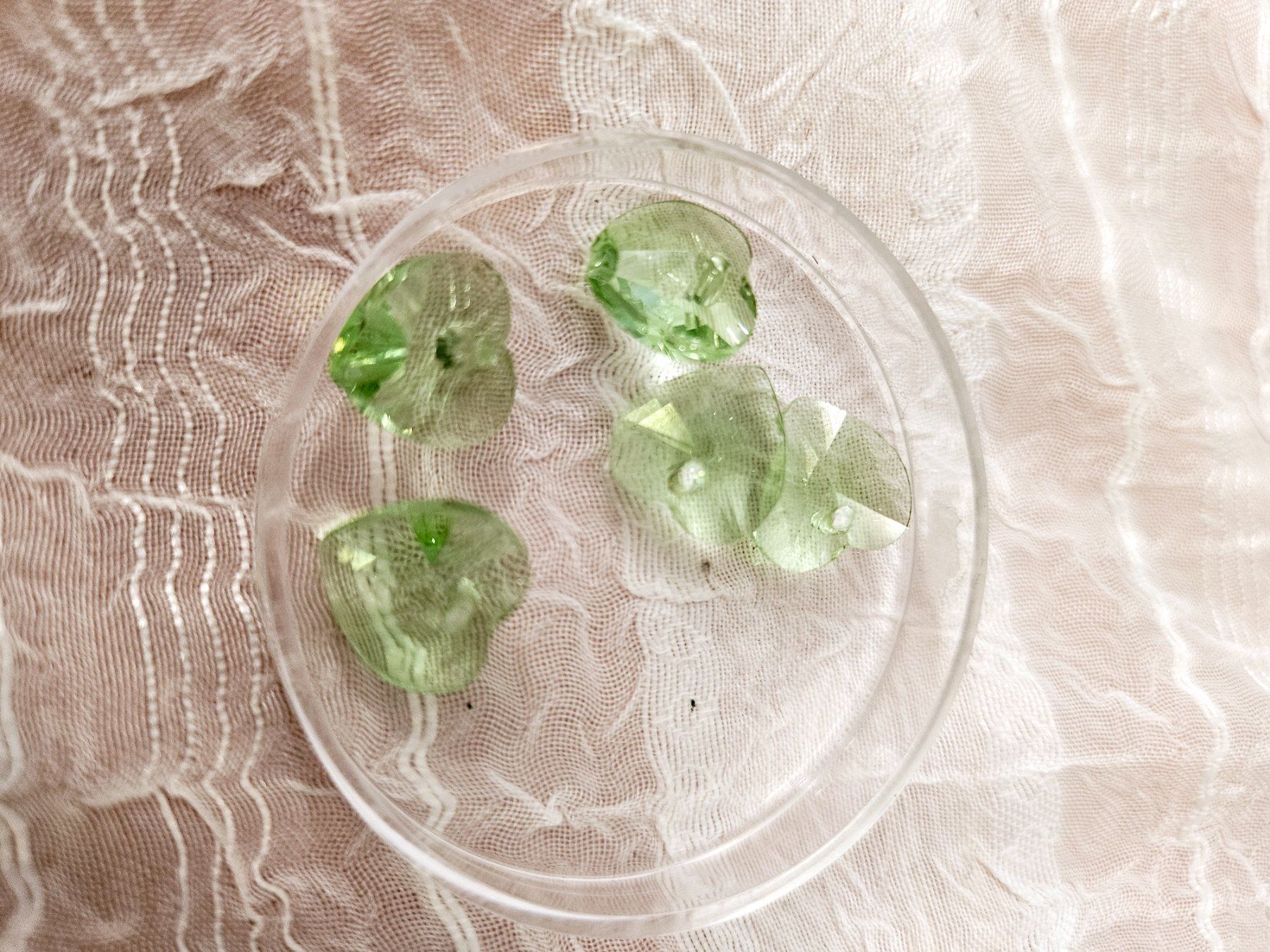 Perlen (unechte): Glasherz 10mm 5 stück  nr18 – Neu (gemäss Beschreibung) aus Dietikon von Eleda 1