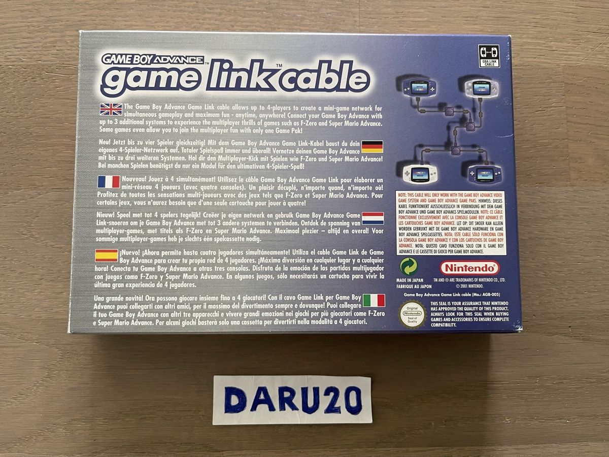 Nintendo Kabel: GBA Game Link Cable – Gebraucht aus Einsiedeln von  1