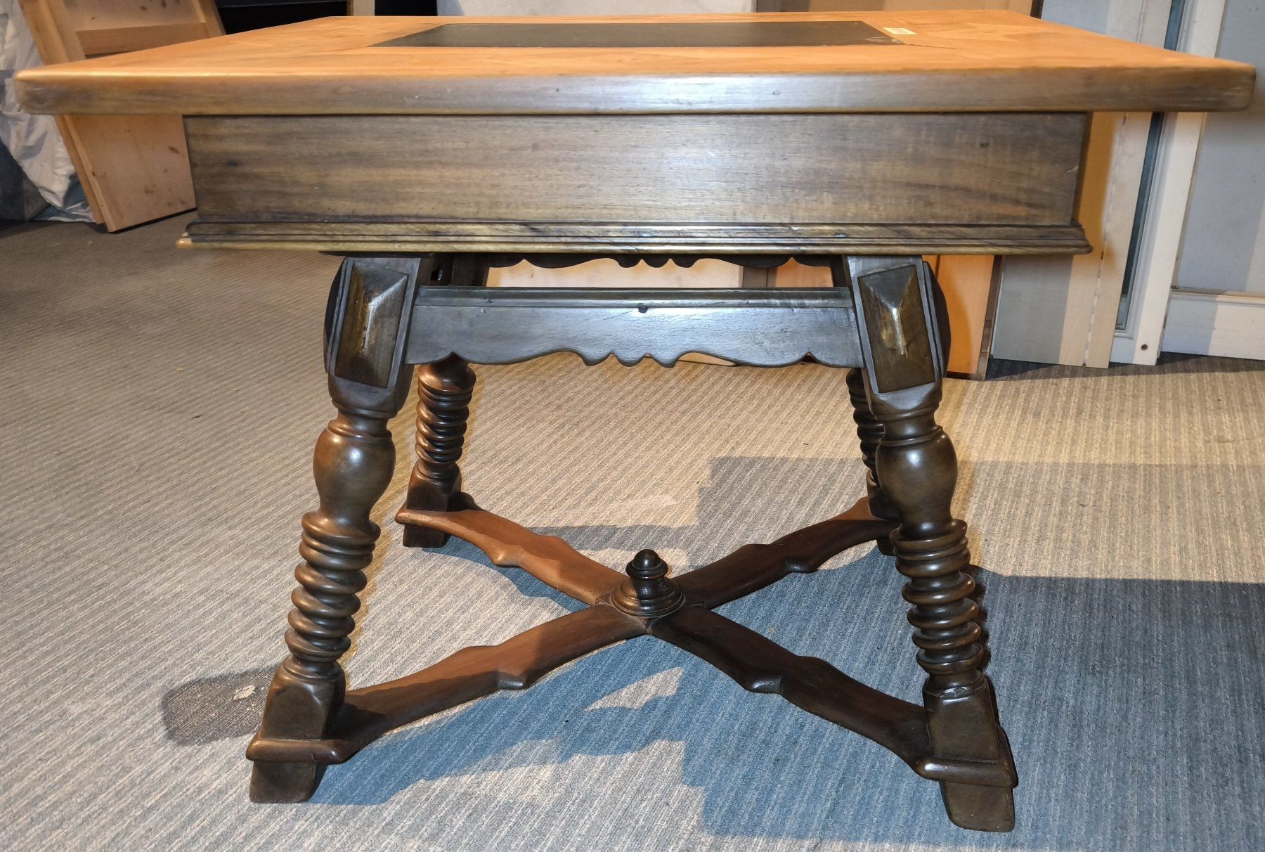 Tables: Antiker Tisch mit Schieferplatte ca. 1920 Ja. – D'occasion à Rorschacherberg par snOOpydOg11 6