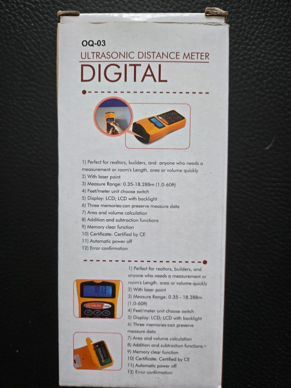 Mesurer: UltraSonic Distanzmesser – Neuf (Voir description) à Bettenhausen par Pollypocket 2