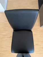 Stuhl Lederoptik Metallgestell Schwarz 4Stck
