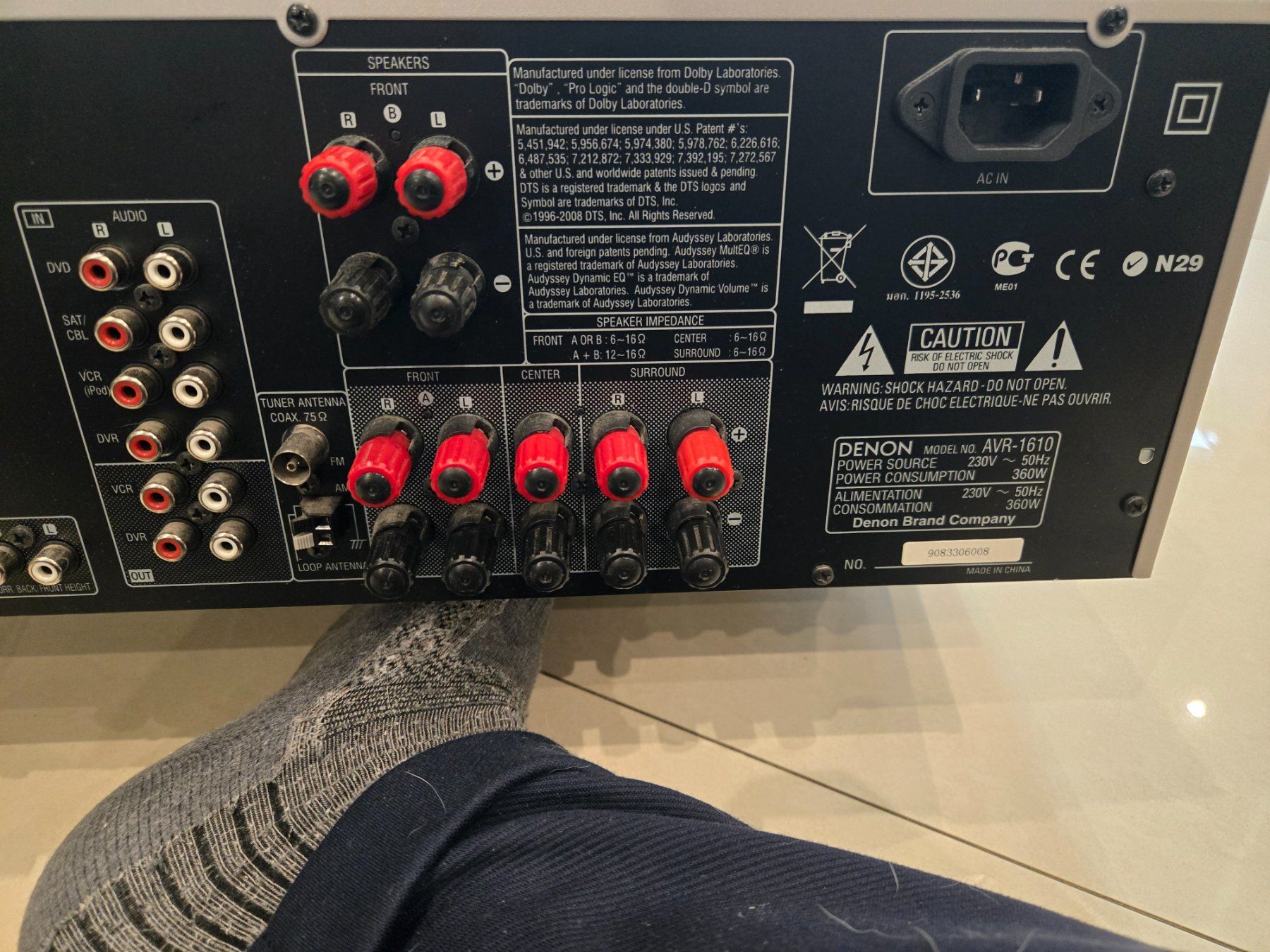 Denon Ricevitori: Denon AVR-1610 AV Surround Receiver – Usato da Buochs venduto da ribidavid 5