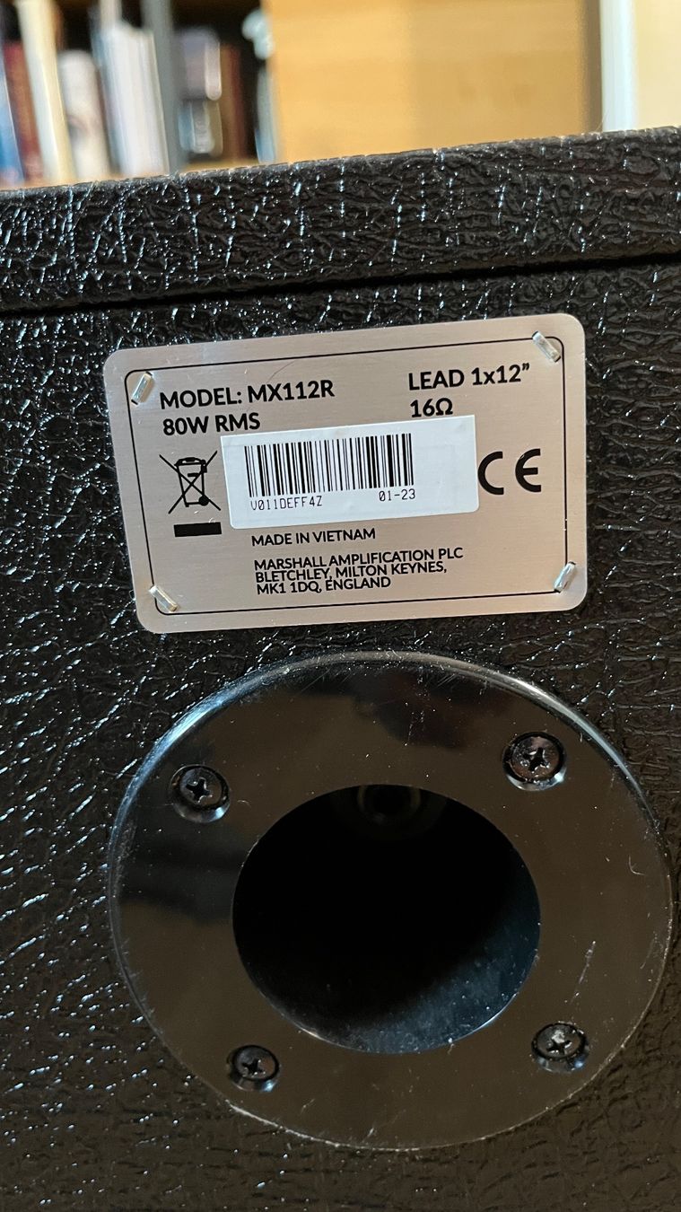 Marshall Casse acustiche: Marshall MX112R – Usato da Echandens venduto da wsurfer 2