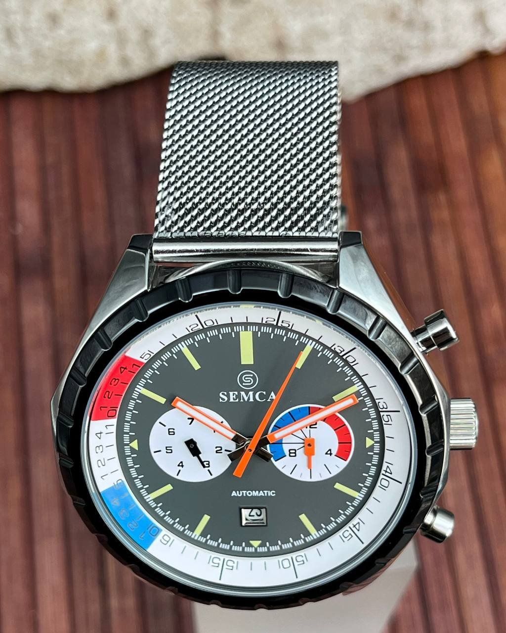 Uhren: Herren Uhr SEMCA Automatic Chronograph Armbanduhr – Gebraucht aus Kreuzlingen von lup_jd2v