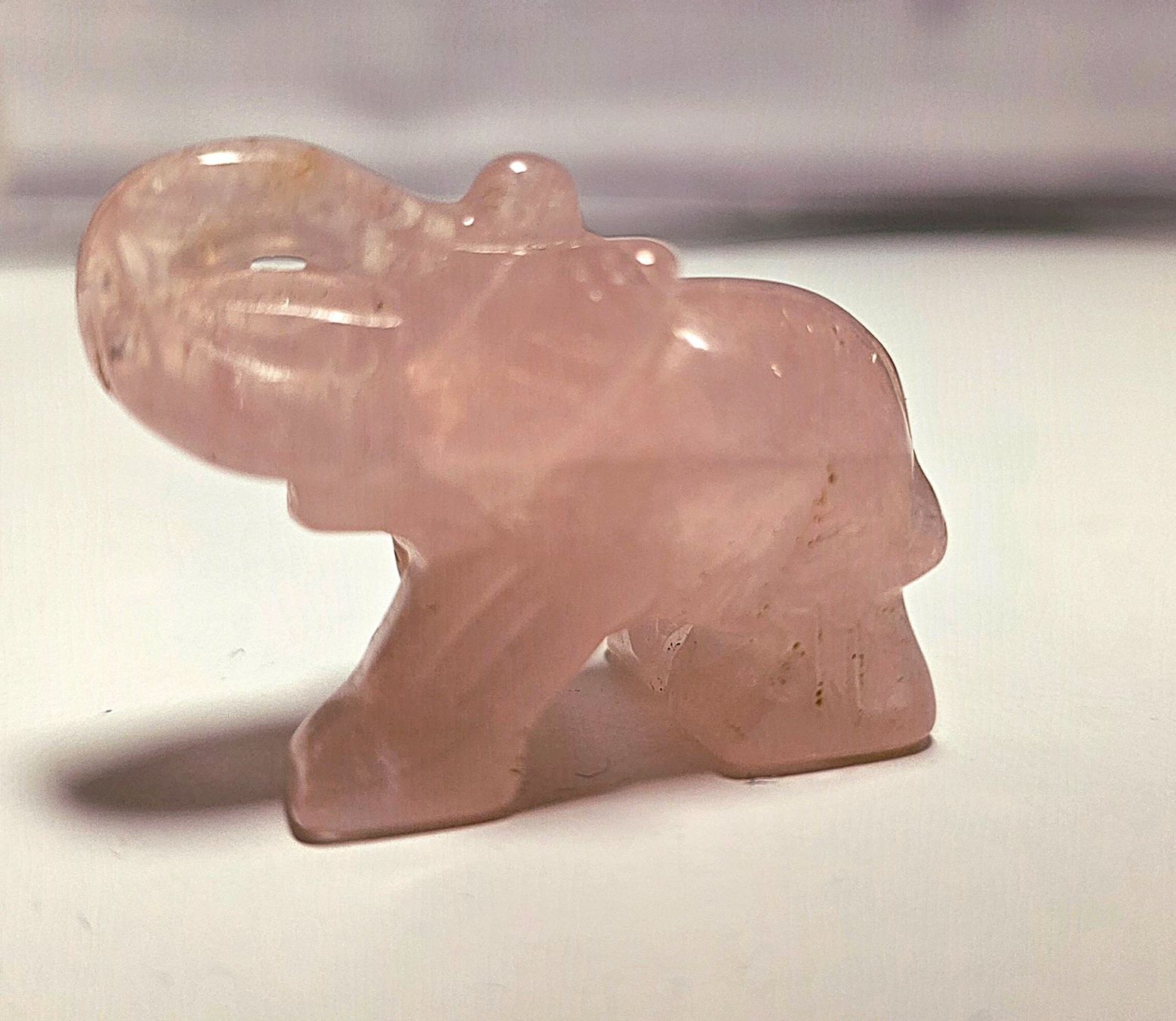 Minerali & Pietre curative: Madagaskar Rosenquarz Elefant – Nuovo e nell'imballaggio originale da Matzingen venduto da Shay_Crystalz