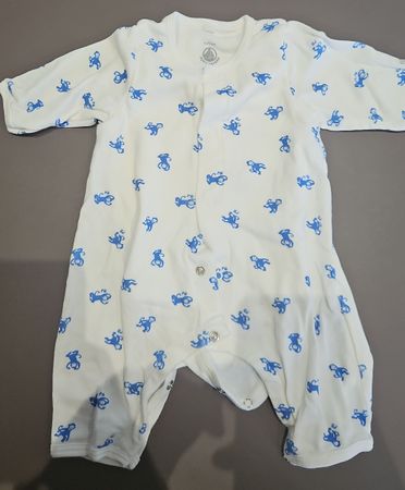 Petit Bateau Bodyjama, Grösse 1 Monat, Top Zustand!