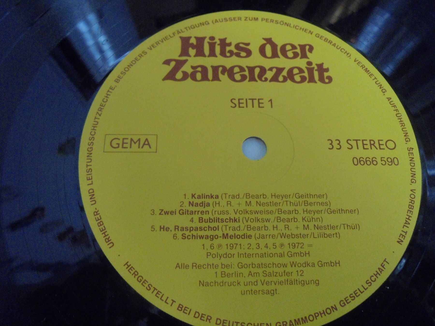 Dischi in vinile: " Hits der Zarenzeit " LP Deutschland – Usato da Crissier venduto da Promopost 4