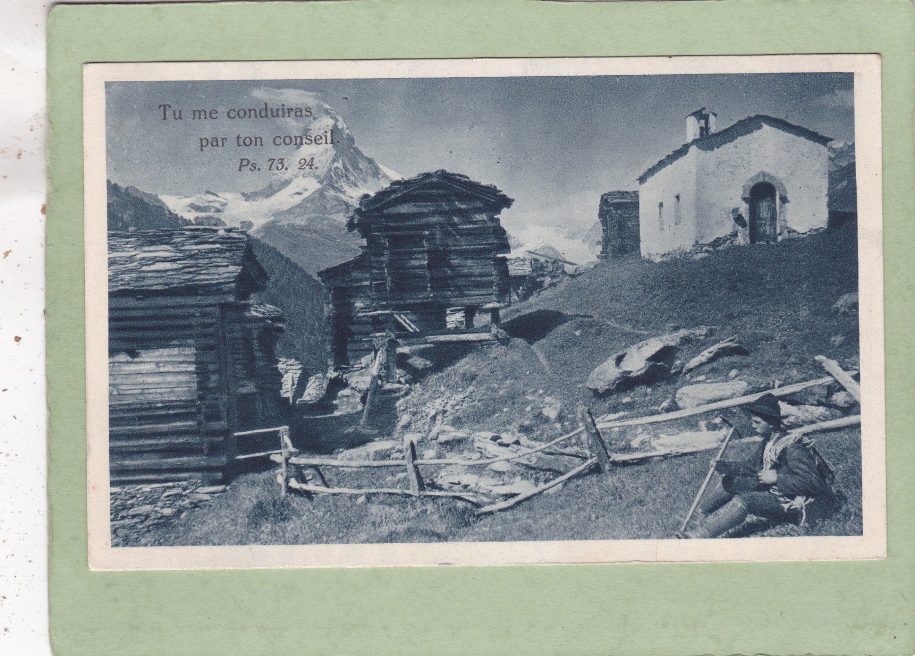 Cartoline postali: Zermatt Findelen et le Cervin Psalm – Usato da Herisau venduto da Lisegrat2008