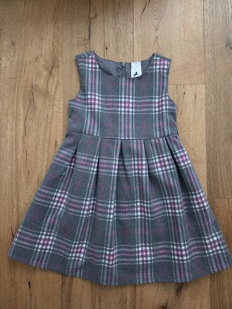 Palomino Kleid, Gr. 110, grau-rosa kariert