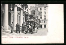 Lucerne, Arrivée à l'Hotel Schweizerho