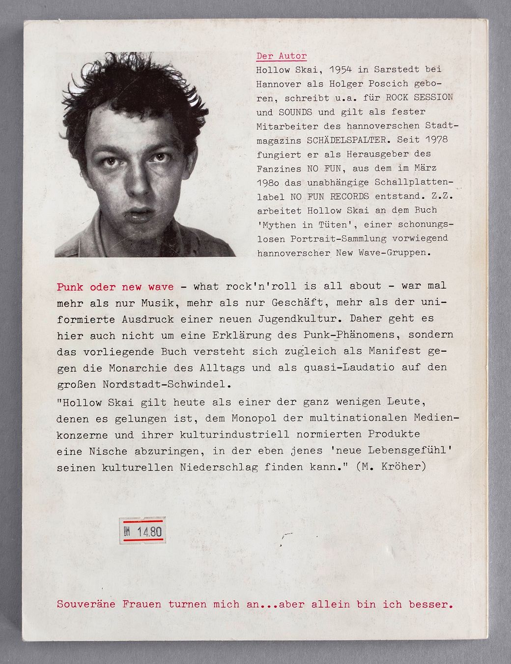 Libri: HOLLOW SKAI - PUNK – Usato da St. Gallen venduto da kobayashi-maru 1