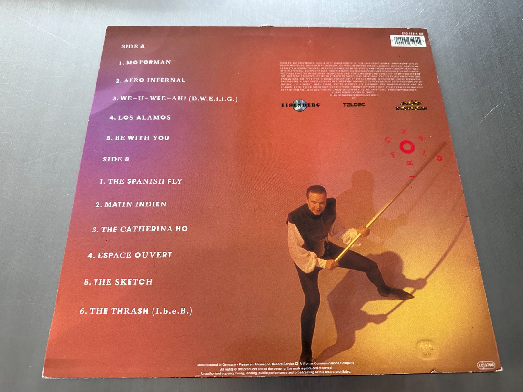 Dischi in vinile: CARLOS PERON / YELLO LP GOLD FOR IRON – Usato da Sion venduto da jaipur1401 1