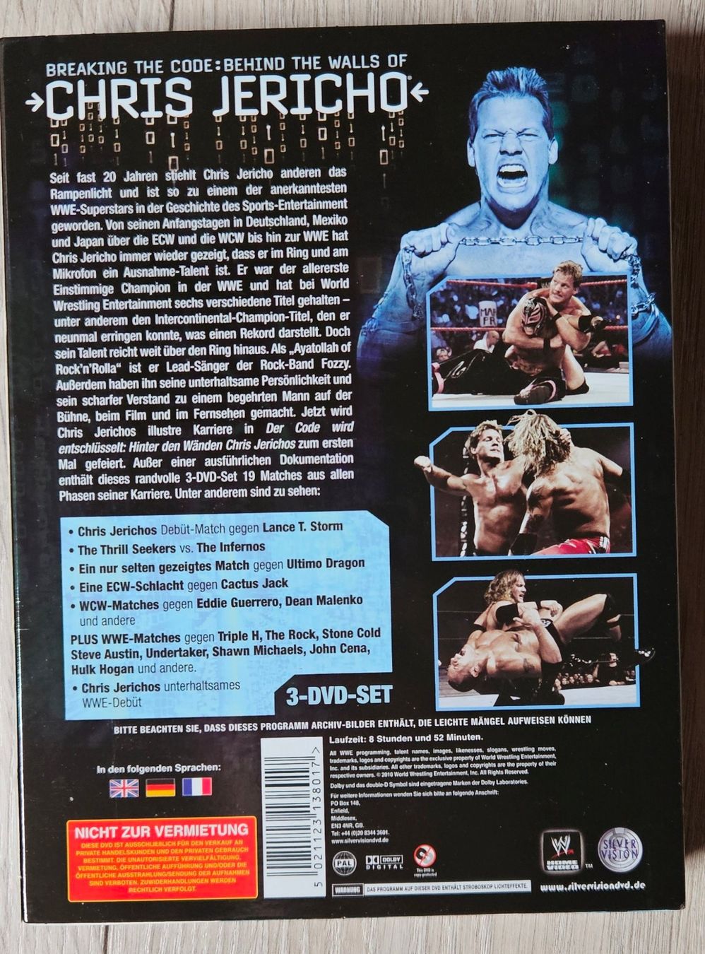 Tutti i DVDs: Chris Jericho - Breaking the Code - 3 DVD Set - Wrestling! – Usato da Brittnau venduto da leroyjethro 1