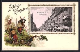 Passepartout-Lithographie Karlsruhe i. B