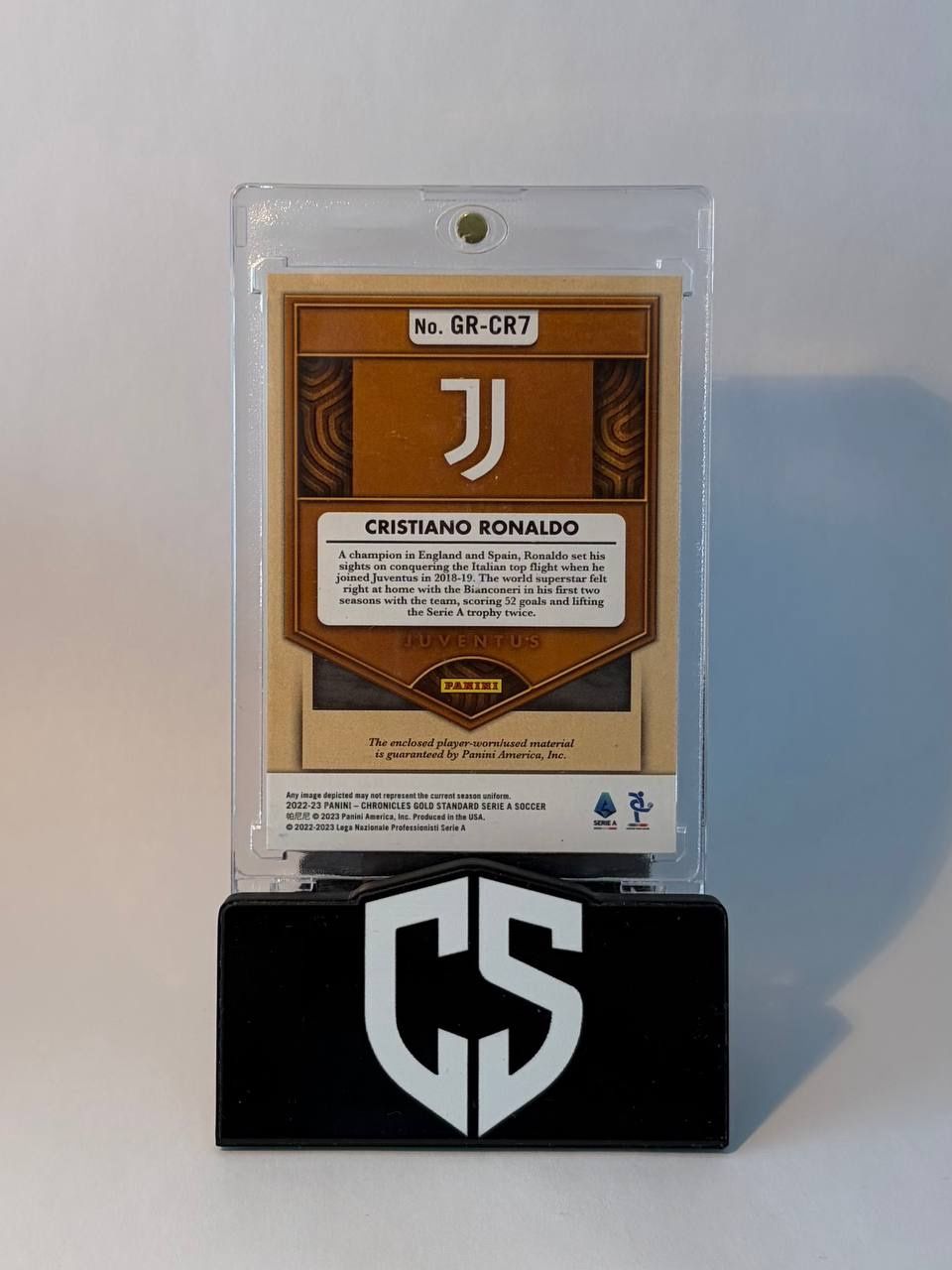 Topps Carte collezionabili: 2022 Gold Standard RONALDO Gold Rush Patch /49 Player-Worn – Usato da Oftringen venduto da collectsupply 1
