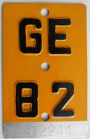 Velonummer Mofanummer Genf Genève GE 82