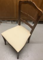 Klassischer Biedermeier-Stil Holzstuhl –neu gepolstert