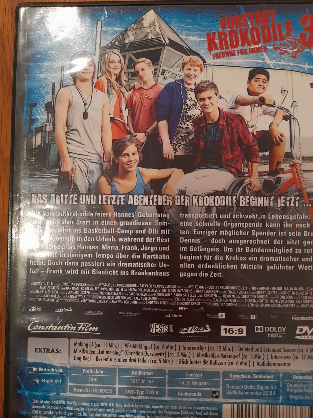 Alle DVDs: DVD Vorstadtkrokodile 3 – Gebraucht aus Eiken von Lashar 1