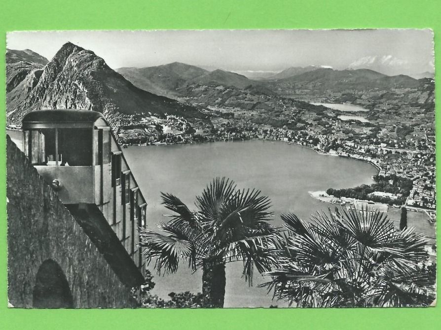 Cartoline postali: Lugano, Funiculare Monte Bré – Usato da Zürich venduto da t24_de