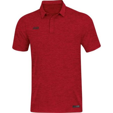 Jako Polo Premium Basics - rot meliert (Grösse: 44)