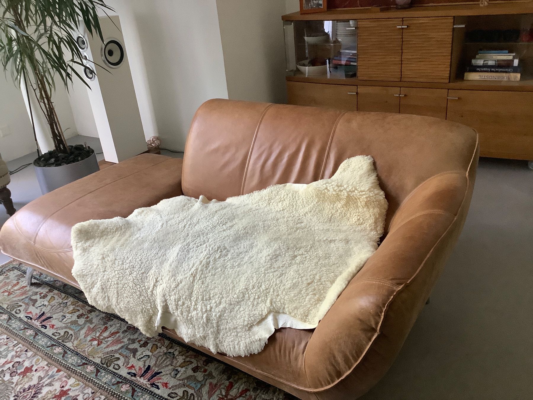 Divani: Gemütliches Ledersofa, Cognac, Repariere, Loftscape – Usato da Freienbach venduto da Elenaheinz 1