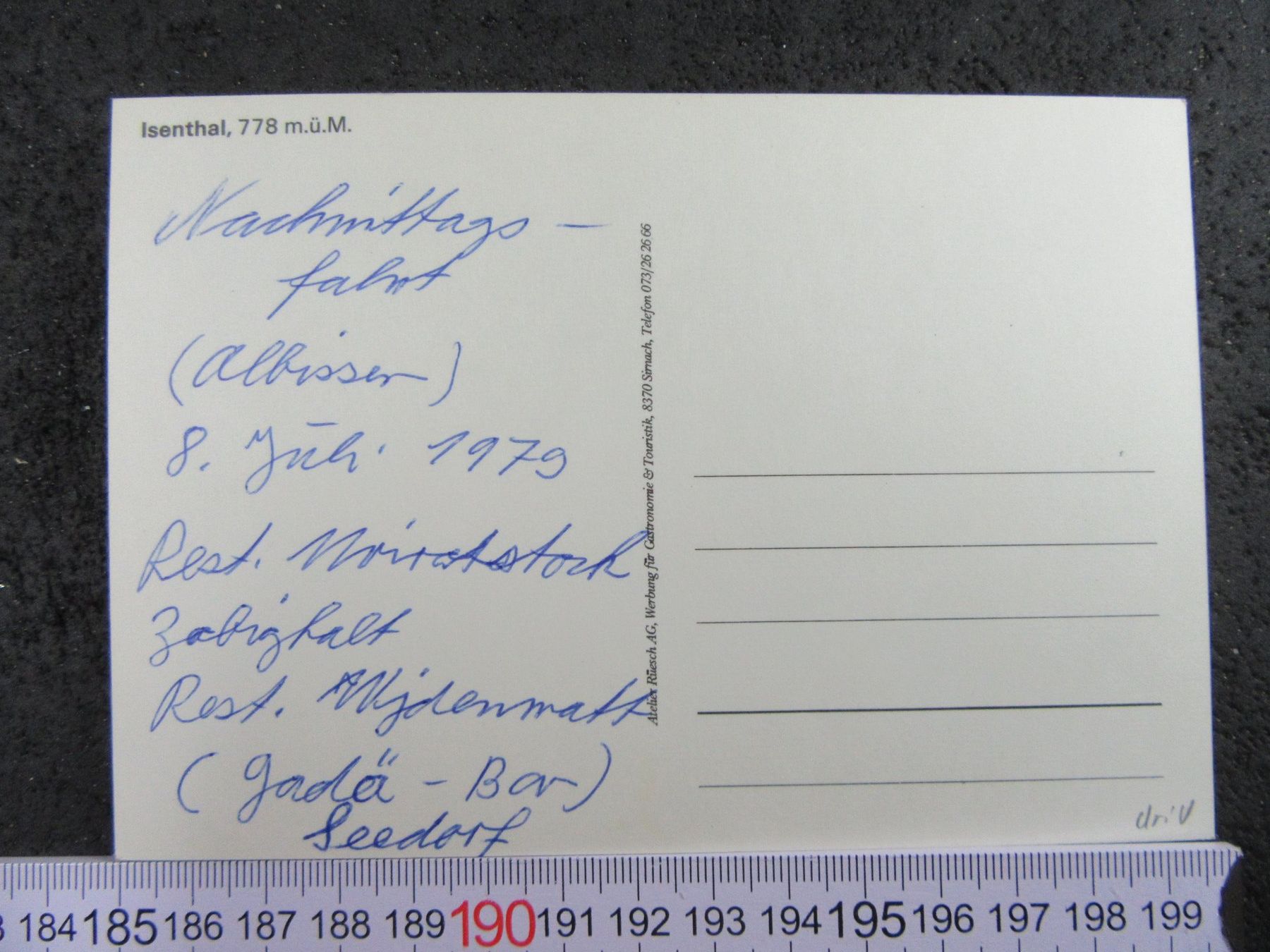 Ansichtskarten: ISENTHAL URI AK 1979 – Gebraucht aus Ettingen von Hausi4711 2