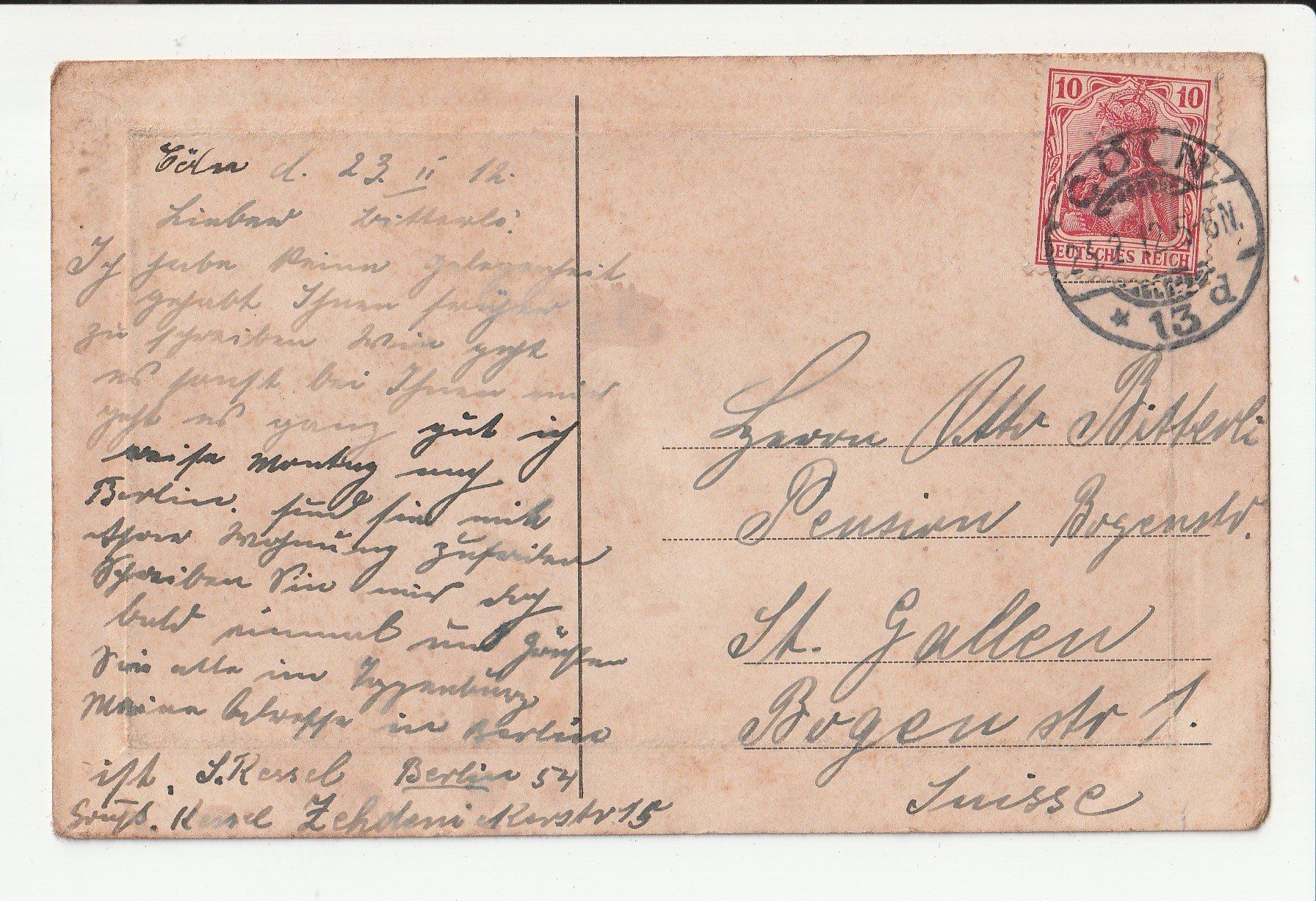 Cartoline postali: Köln Lindenthal Lindental Waldschenke – Usato da Rheineck venduto da rhynegg 1