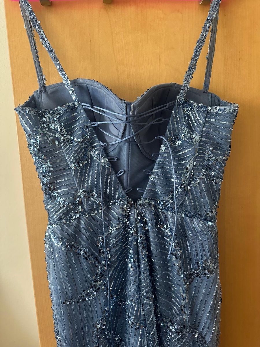 Vestiti: Blaues Abendkleid mit Pailletten Grösse 38/M – Usato da Liestal venduto da _stara98 3